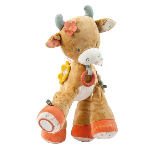 Nattou foglalkoztató játék plüss 45cm Mila, Zoe and Lana - Mila, a boci – Zsebi Baba Shop