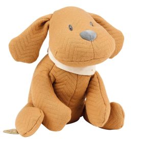 Nattou játék jacquard 30cm Charlie, a kutya karamell – Zsebi Baba Shop
