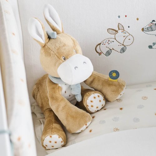 Nattou játék plüss 30cm Felix and Leo - Leo, a szamár – Zsebi Baba Shop