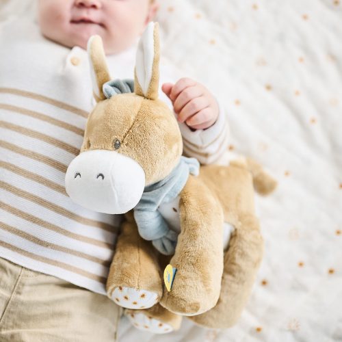Nattou játék plüss 30cm Felix and Leo - Leo, a szamár – Zsebi Baba Shop