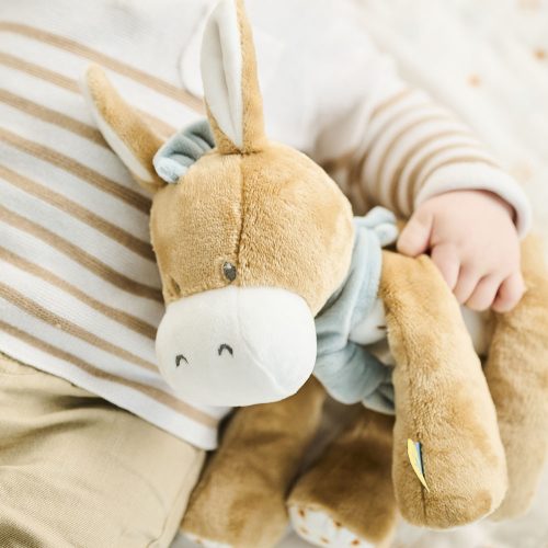 Nattou játék plüss 30cm Felix and Leo - Leo, a szamár – Zsebi Baba Shop