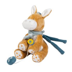 Nattou felhúzós zenélõ játék plüss kicsi Felix and Leo - Leo, a szamár – Zsebi Baba Shop