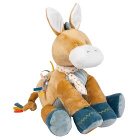 Nattou foglalkoztató játék plüss 45cm Felix and Leo - Felix, a szamár – Zsebi Baba Shop