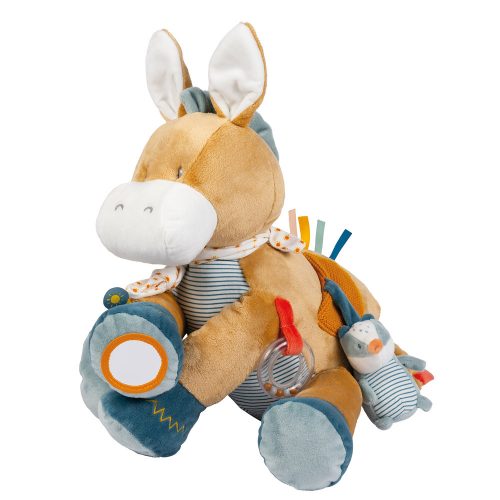 Nattou foglalkoztató játék plüss 45cm Felix and Leo - Felix, a szamár – Zsebi Baba Shop