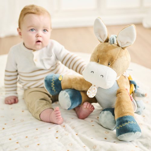 Nattou foglalkoztató játék plüss 45cm Felix and Leo - Felix, a szamár – Zsebi Baba Shop