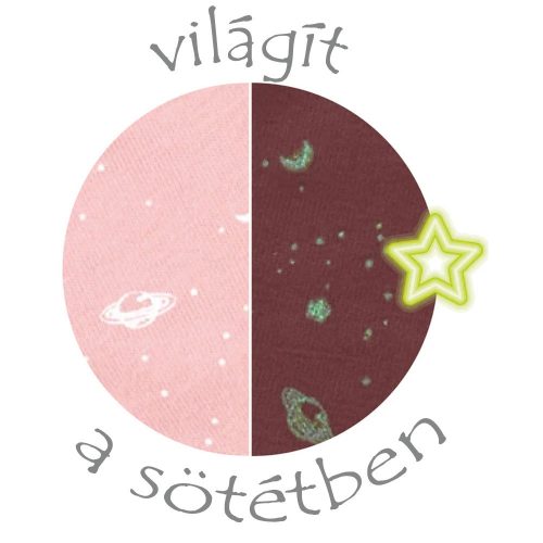 Nattou szundikendõ plüss foszforeszkáló Lapidou Maxi - Nyúl pink – gyermekjáték 1. kép
