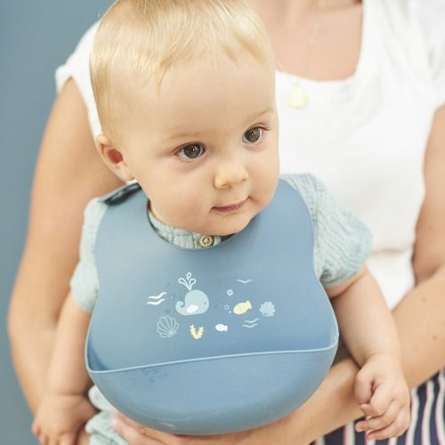Nattou elõke szilikon printed infinity blue – Zsebi Baba Shop