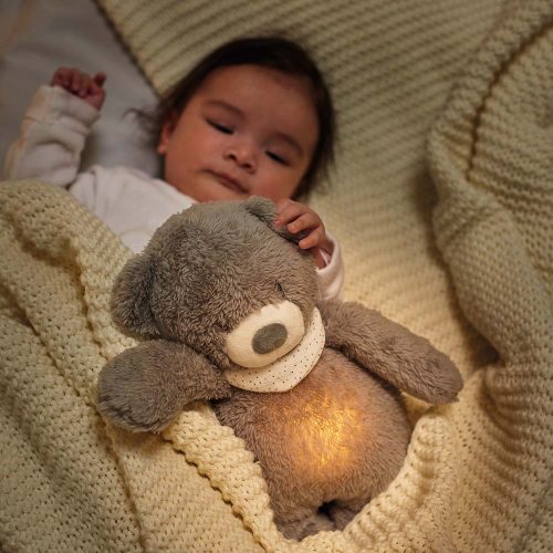 Nattou éjjeli fény zenélõ plüss Sleepy maci szürke – Zsebi Baba Shop