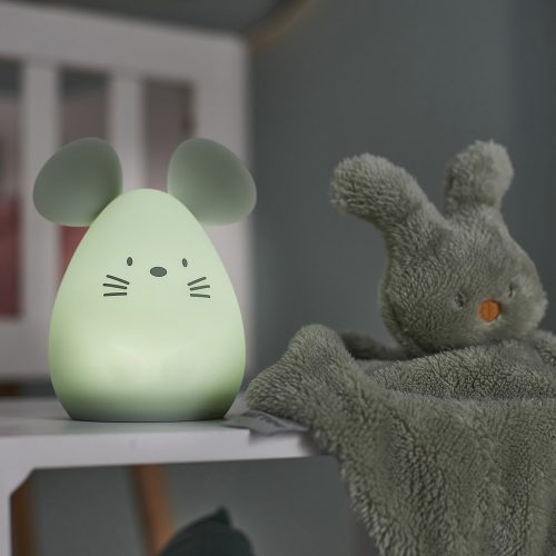 Nattou éjjeli fény szilikon 11cm Egér – Zsebi Baba Shop