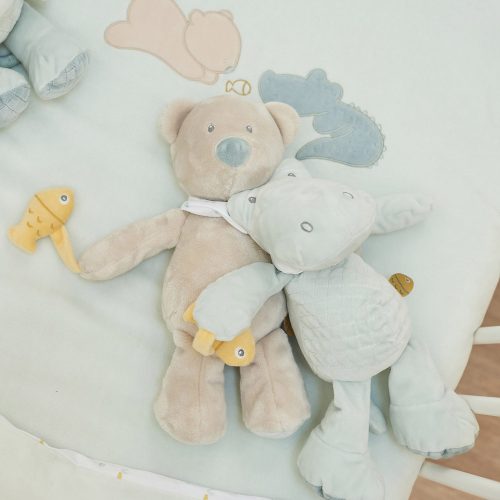 Nattou játék plüss 30cm Romeo, Jules and Sally - Romeo, a krokodil – Zsebi Baba Shop