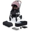 Kinderkraft babakocsi többfunkciós Evolution Cocoon 2in1 puha mózessel Mauvelous pink – Zsebi Baba Shop
