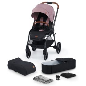 Kinderkraft babakocsi többfunkciós Evolution Cocoon 2in1 puha mózessel Mauvelous pink – Zsebi Baba Shop