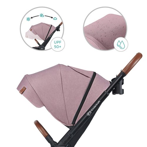 Kinderkraft babakocsi többfunkciós Evolution Cocoon 2in1 puha mózessel Mauvelous pink – Zsebi Baba Shop