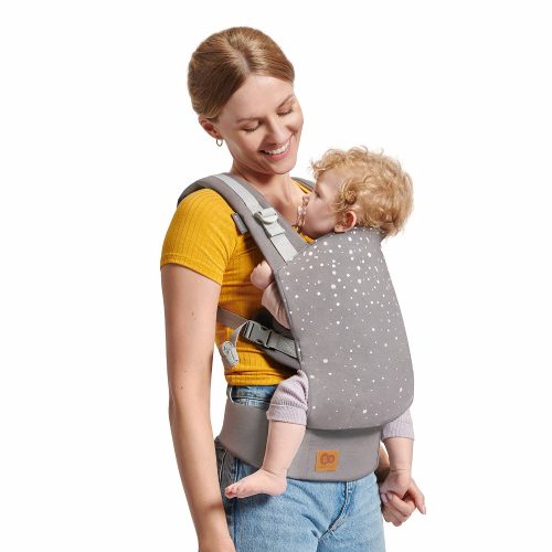 Kinderkraft kenguru Nino confetti szürke – Zsebi Baba Shop