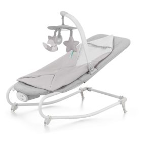 Kinderkraft pihenõszék Felio 2 rezgõ zenélõ Stone Grey – Zsebi Baba Shop