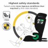 Kinderkraft gyerekülés Junior Fix 2 i-Size Isofix 100-150cm grafit-fekete – autósülés 3. kép