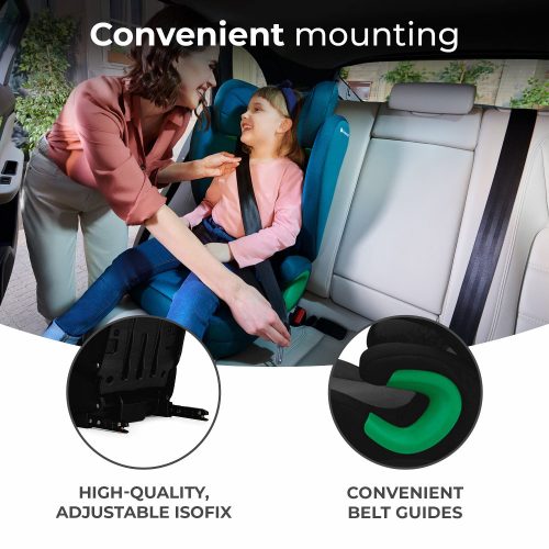 Kinderkraft gyerekülés Junior Fix 2 i-Size Isofix 100-150cm grafit-fekete – autósülés 1. kép
