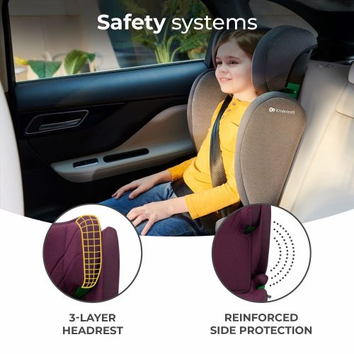 Kinderkraft gyerekülés Junior Fix 2 i-Size Isofix 100-150cm cherry – autósülés 4. kép