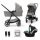 Kinderkraft babakocsi többfunkciós NEWLY 3in1 MINK PRO szürke – Zsebi Baba Shop