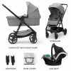 Kinderkraft babakocsi többfunkciós NEWLY 3in1 MINK PRO szürke – Zsebi Baba Shop