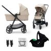 Kinderkraft babakocsi többfunkciós NEWLY 3in1 MINK PRO  bézs – Zsebi Baba Shop