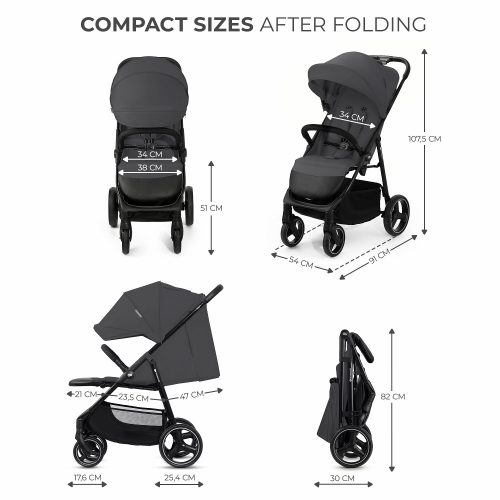 Kinderkraft sportbabakocsi 25 kg Trig 3 Granite grey