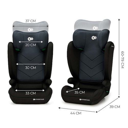 Kinderkraft gyerekülés I-SPARK i-Size 100-150cm fekete – autósülés 1. kép