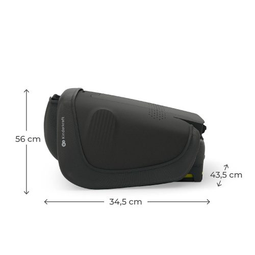 Kinderkraft gyerekülés Unity 2 i-Size Isofix 100-150cm fekete – autósülés 3. kép