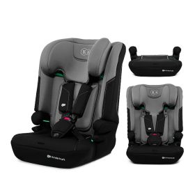 Kinderkraft gyerekülés ülésmagasító I-COMFY i-Size 76-150cm sötétszürke – 76–150 cm-es autósülés 2. kép