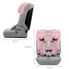 Kinderkraft gyerekülés ülésmagasító I-COMFY i-Size 76-150cm pink – 76–150 cm-es autósülés 1. kép
