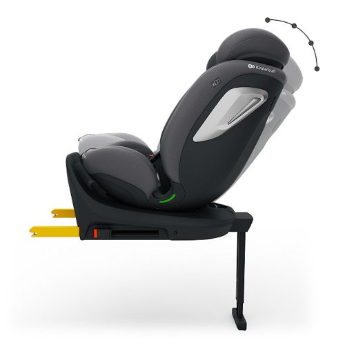 Kinderkraft gyerekülés I-360 Plus 2 i-Size Isofix 40-150cm szürke – 40–150 cm-es autósülés 4. kép
