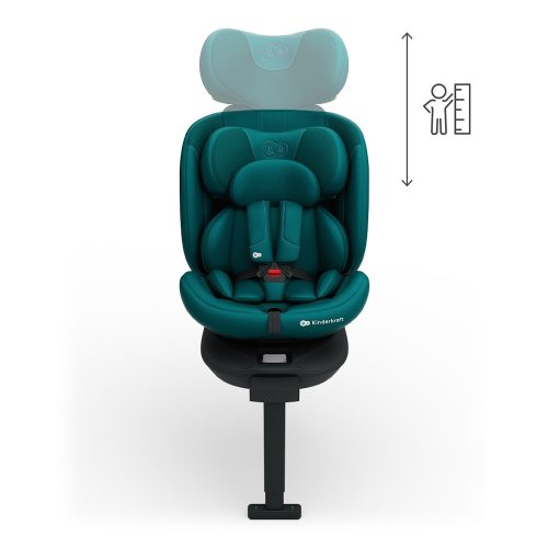 Kinderkraft gyerekülés I-360 Plus 2 i-Size Isofix 40-150cm zöld – 40–150 cm-es autósülés 6. kép