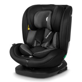 Lionelo gyerekülés Bastiaan i-Size Isofix 360 fok 40-150 cm fekete-szürke – 40–150 cm-es autósülés 2. kép