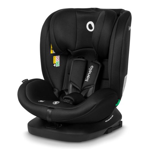 Lionelo gyerekülés Bastiaan i-Size Isofix 360 fok 40-150 cm fekete-szürke – 40–150 cm-es autósülés 4. kép