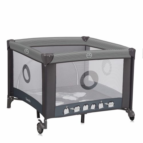 Lionelo utazójáróka Bonnie Grey Scandi – utazóágy és járóka 4. kép