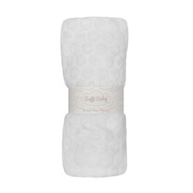 Soffi Baby takaró plüss dupla fehér 75x100cm – babatermék 2. kép