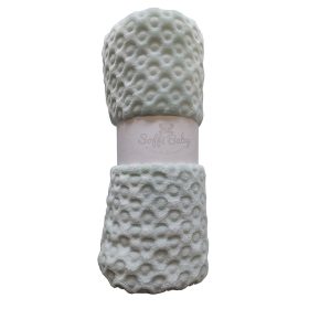 Soffi Baby takaró plüss dupla zöld 75x100cm – babatermék
