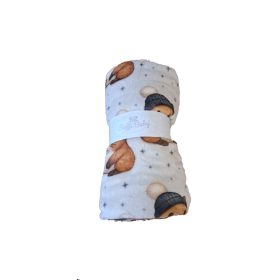Soffi Baby takaró plüss dupla bézs hörcsög 75x100cm – babatermék