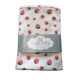 Soffi Baby takaró pamut dupla eper 80x100cm – babatermék