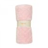 Soffi Baby takaró plüss dupla rózsaszín 75x100cm – babatermék 2. kép