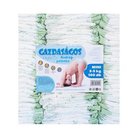 Gazdaságos pelenka 100db mini 3-5kg – babapelenka
