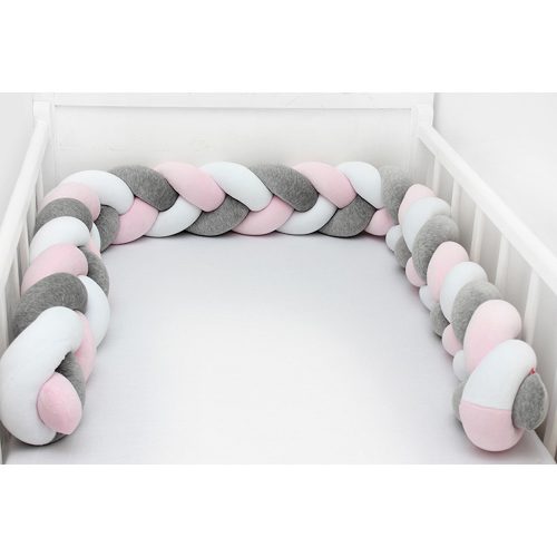 Scamp rácsvédõ fonott 180cm Fehér-Szürke-Rózsaszín RFT005 180CM – termékfotó