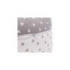 Scamp szoptatós párna univerzális pamut Little Heart White Grey SZPE136 – termékfotó