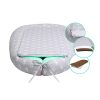 Scamp babafészek kókuszbetétes Green Grey Elephant BF006 – Zsebi Baba Shop