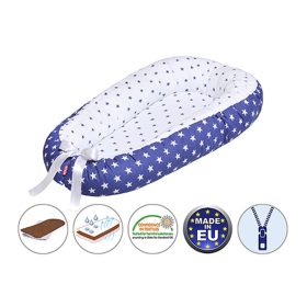 Scamp babafészek kókuszbetétes Manhattan Blue BF010 – Zsebi Baba Shop