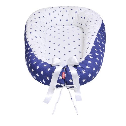 Scamp babafészek kókuszbetétes Manhattan Blue BF010 – Zsebi Baba Shop