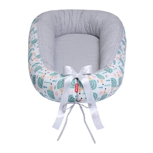 Scamp babafészek kókuszbetétes Hedgehog Green BF014 – Zsebi Baba Shop