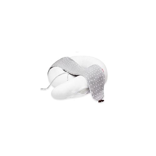 Scamp szoptatós párna formázott gombosvégû Little Heart White Grey SZPG002 – termékfotó