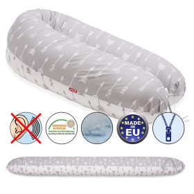 Scamp szoptatós párna univerzális pamut Arrow Grey White SZPE141 – termékfotó
