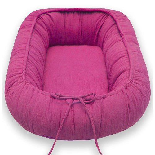 Scamp babafészek muszlin Pink DBF002 – Zsebi Baba Shop